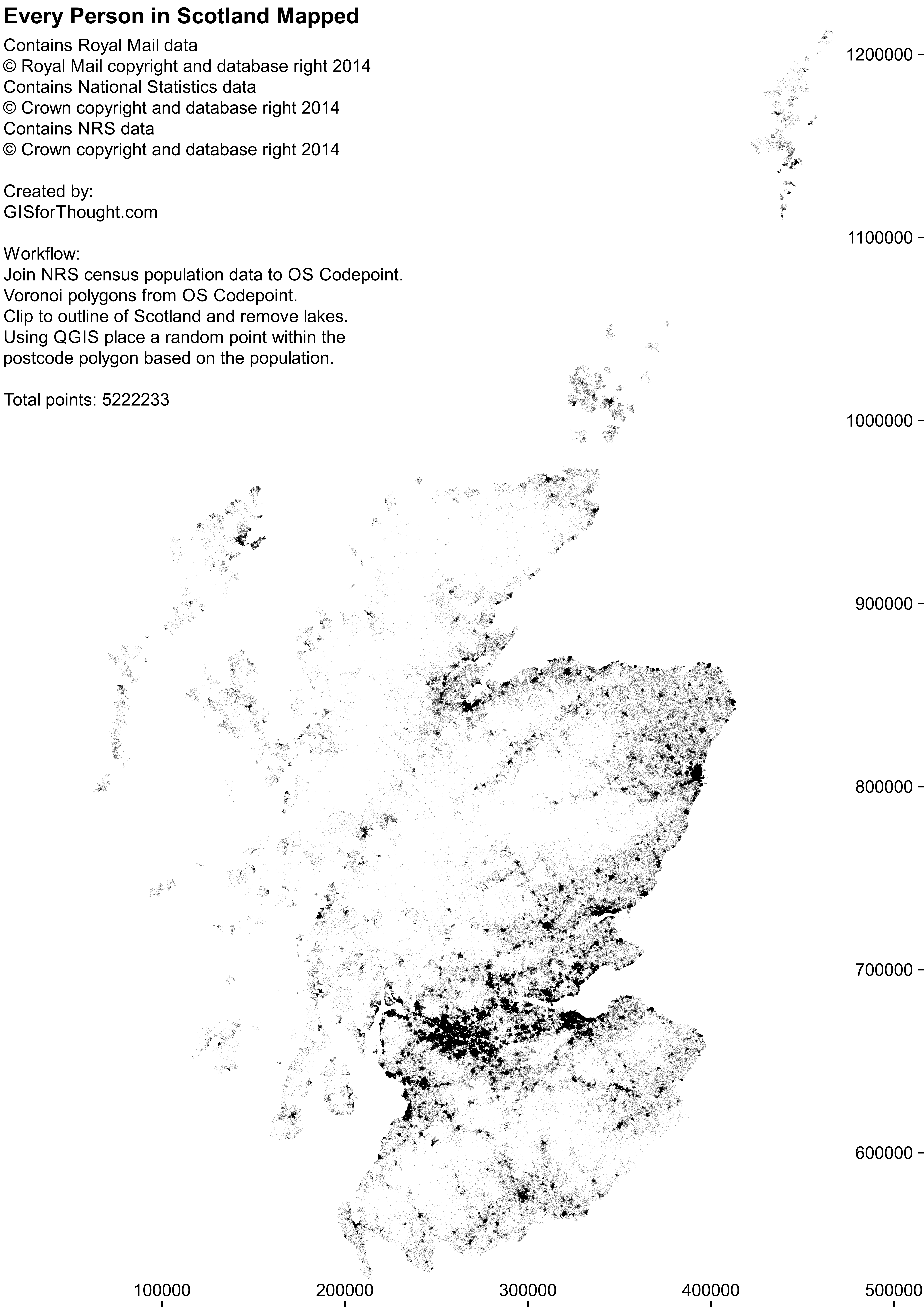 Population of Scotland Mapped