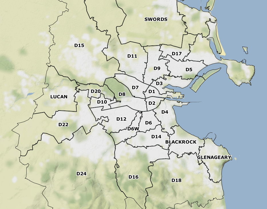 Dublin Postcode Map